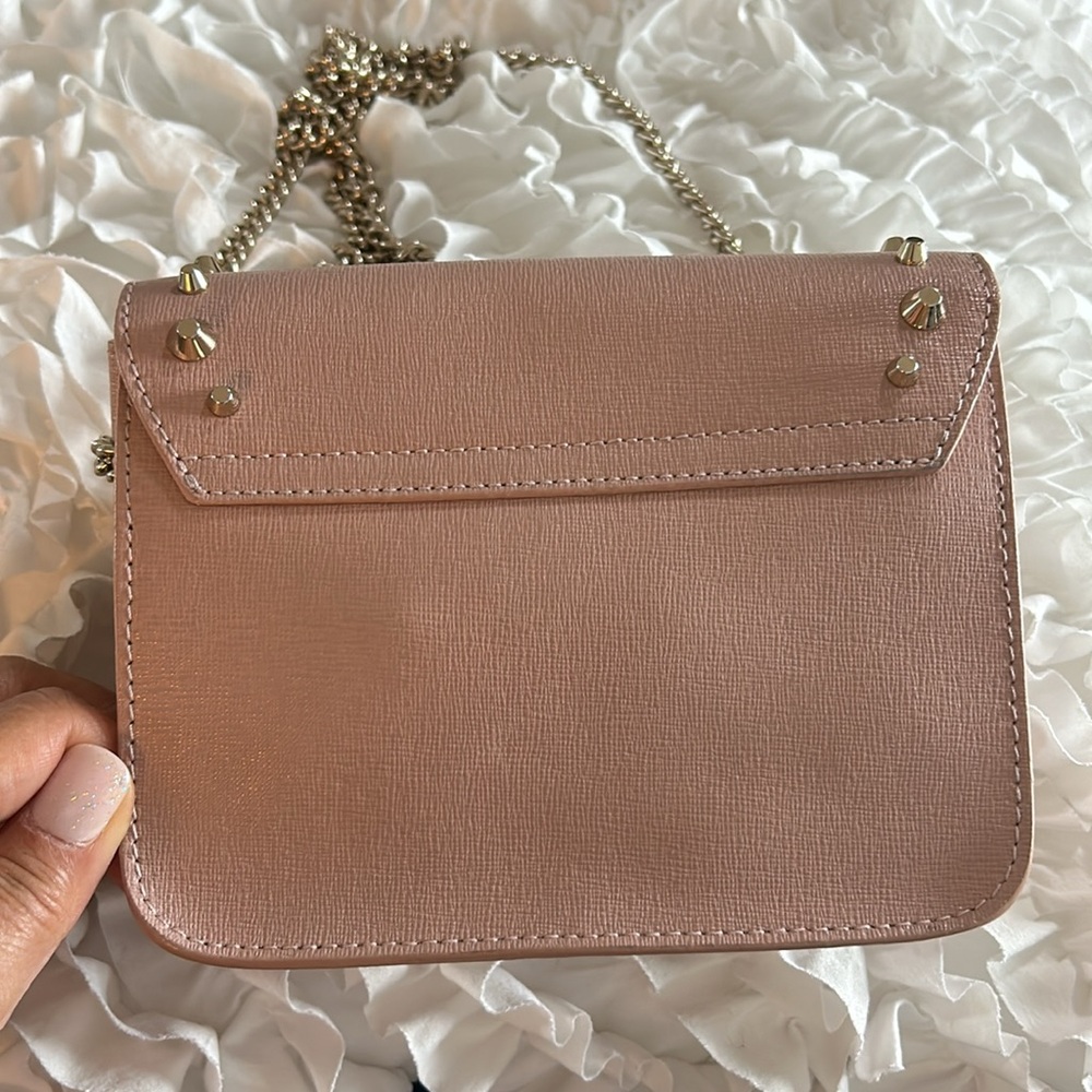 ⤵️ FURLA  • Dusty Pink Crossbody Leather Bag • Mini/Small • - Picture 2 of 11